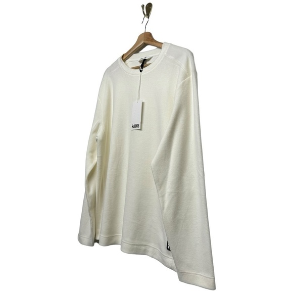 NWT RAINS Fleece Sweatshirt Fossil L - Picture 7 of 11